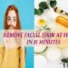 How To Remove Facial Hair At Home Easily Best Tips